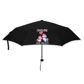 Big Sister Unicorn Lover Older Babe - Umbrella (small) - black - Front