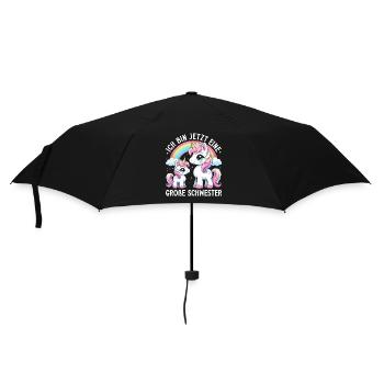 Big Sister Unicorn Lover Older Babe - Umbrella (small) - black - Front