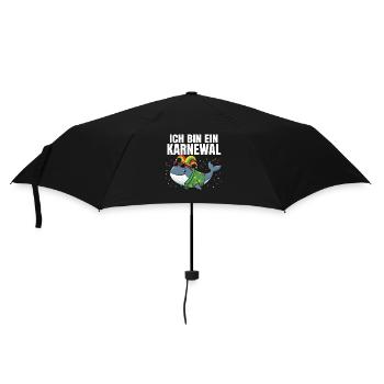 I AM A KARNEWAL – Witty play on words - Umbrella (small) - black - Front