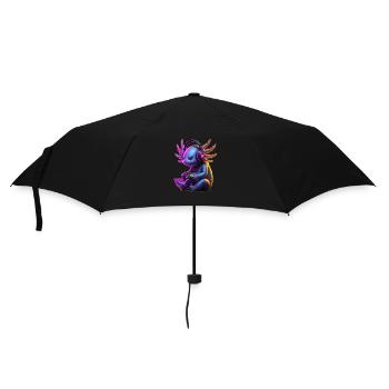 Axolotl Gaming Animal Video Games Funny Axolotl - Umbrella (small) - black - Front