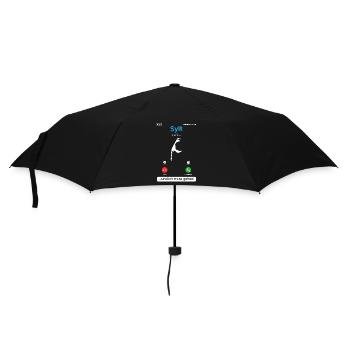SYLT RUFT UND ICH MUSS GEHEN Sylter Lustiges - Regenschirm (klein) - Schwarz - Vorne