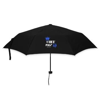Chef Edition 1967 58 Birthday Saying - Umbrella (small) - black - Front