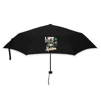 Life is better with a Spider - for spider fans - Umbrella (small) - black - Front