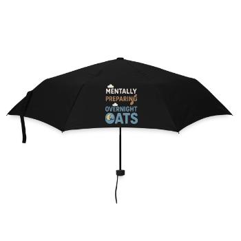 Porridge Breakfast Culture Overnight - Umbrella (small) - black - Front