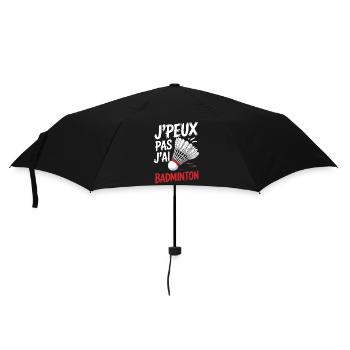 Das geht nicht, ich spiele Badminton. - Regenschirm (klein) - Schwarz - Vorne