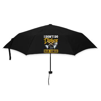 Toilet Clogging Master Funny - Umbrella (small) - black - Front