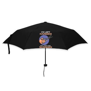 Graphique drôle de ciseaux gauchers pour gaucher - Parapluie standard - noir - Devant