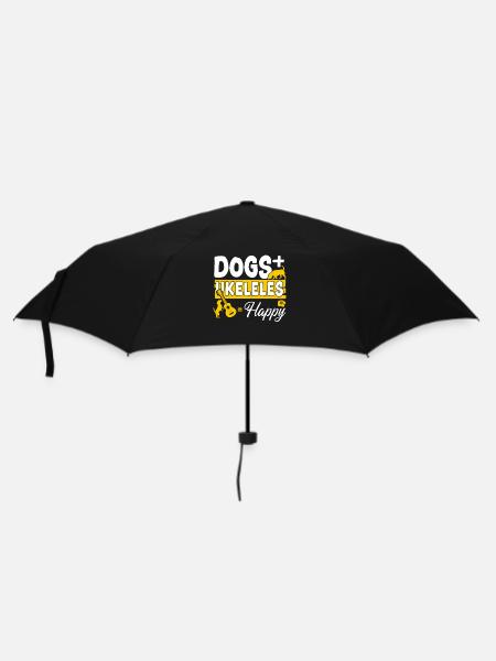 Hawaiian Ukulele Uke Dogs + - Regenschirm (klein) - Schwarz