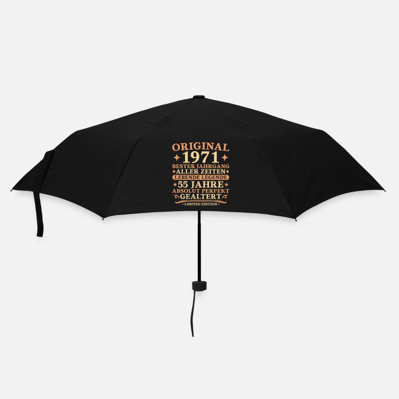 Don original du 55e anniversaire de 1971 - Parapluie standard - noir