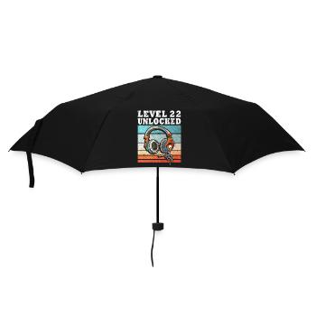 Level 22 Freigeschaltet - Regenschirm (klein) - Schwarz - Vorne