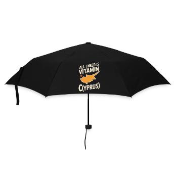 Cyprus All I Need Is Vitamin Cyprus Cyprus Flag - Umbrella (small) - black - Front