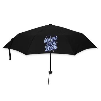 New Year Crew 2026 Fireworks Party Design - Umbrella (small) - black - Front
