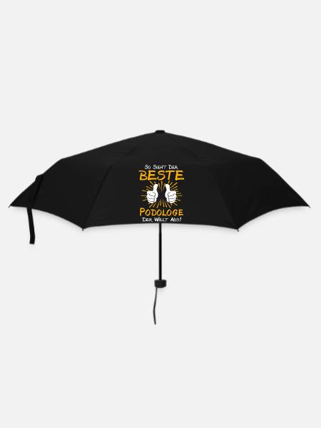 Podologe Geschenkidee - Regenschirm (klein) - Schwarz