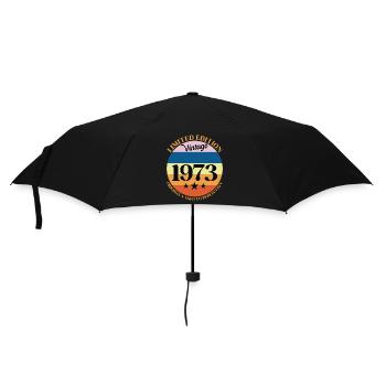 1973 Anniversaire Vintage Cadeau d'Anniversaire 73 - Parapluie standard - noir - Devant