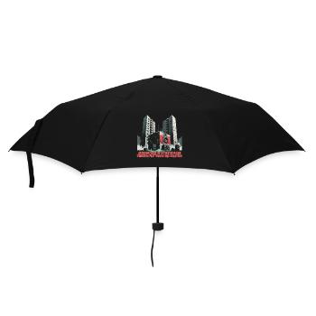 Hardtekk Tekke Ostdeutschland Plattenbau - Umbrella (small) - black - Front