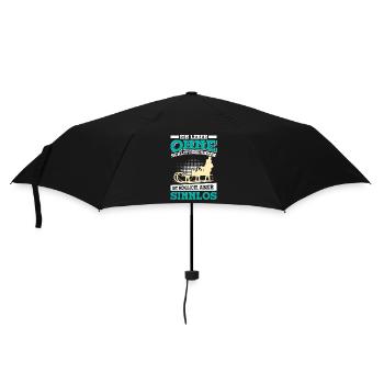 Tobogganing A LIFE WITHOUT SLEDDING IS POINTLESS - Umbrella (small) - black - Front