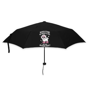 Expressions du Bichon Frisé Drôle : Don Bichon Frisé - Parapluie standard - noir - Devant