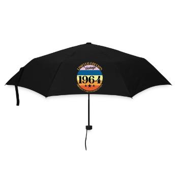 1964 Anniversaire Vintage Cadeau d'Anniversaire 64 - Parapluie standard - noir - Devant