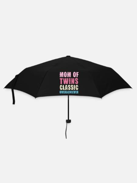 Mama von Zwillingen – Klassisch Überflieger - Regenschirm (klein) - Schwarz