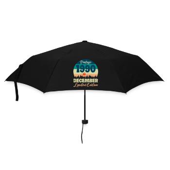 Anniversaire Décembre 1990 Cadeau D'anniversaire  - Parapluie standard - noir - Devant