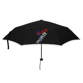 Kreatives Provence Frankreich T-Shirt - Regenschirm (klein) - Schwarz - Vorne