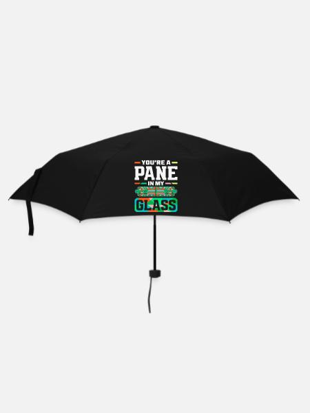 Buntglas-kunst Buntglas-künstler - Regenschirm (klein) - Schwarz