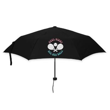 Padel game: DON'T CRY, GET THE BALL! Fun - Umbrella (small) - black - Front