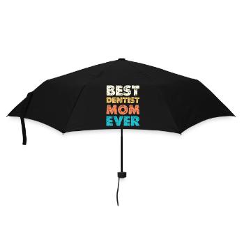 Beste Zahnärztin Mama - Regenschirm (klein) - Schwarz - Vorne