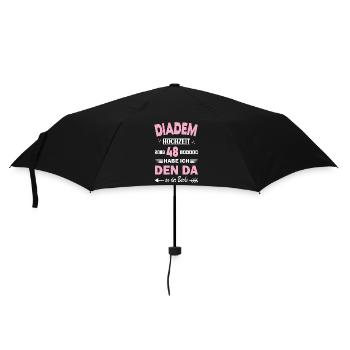 48 Jahre Beziehung Jahrestag Hochzeitstag - Regenschirm (klein) - Schwarz - Vorne