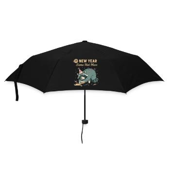 Nouvel An 2026 : même désordre chaud Fun avec les ratons laveurs - Parapluie standard - noir - Devant