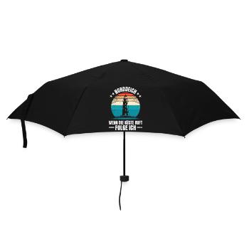 Nordsee Urlaub NORDDEICH WENN DIE KÜSTE RUFT - Regenschirm (klein) - Schwarz - Vorne