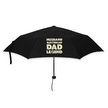 Husband Electrician Legend - Umbrella (small) - black - Front