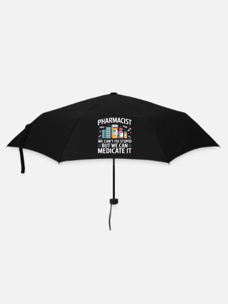 Apotheker Spruch: Medicate It - Regenschirm (klein) - Schwarz