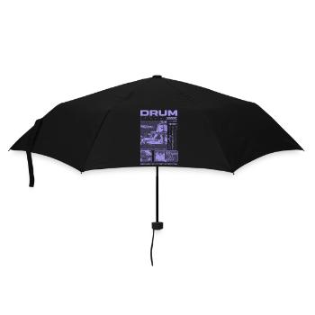Batteur rock Drumplayer Streetwear - Parapluie standard - noir - Devant