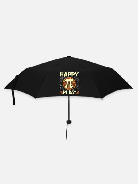 Bonne journée Pi, Drôle de Pizza Math Nerd - Parapluie standard - noir