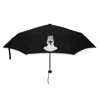 Koala Bridal Roses Wedding - Umbrella (small) - black - Front