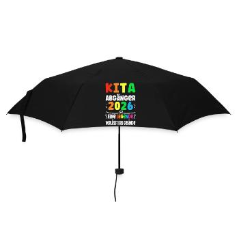 Kita Abgänger 2026 Legende Verlässt das Gelände - Regenschirm (klein) - Schwarz - Vorne