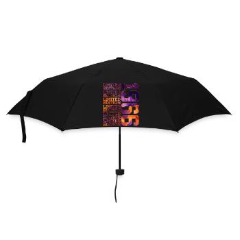60. GEBURTSTAG LIMITED EDITION 1966 - Regenschirm (klein) - Schwarz - Vorne