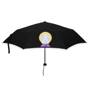 Elephant Yoga Fitness Meditation - Umbrella (small) - black - Front