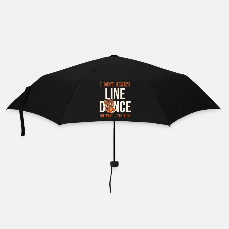 Ich tanze nicht immer Line Dance - Regenschirm (klein) - Schwarz