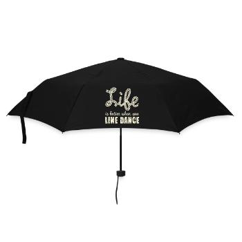 Line Dance Joie de vivre Rope Font - Umbrella (small) - black - Front