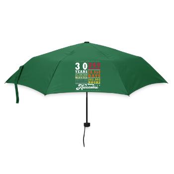 30 Jahre Dreißigster Geburtstag - Regenschirm (klein) - Flaschengrün - Vorne