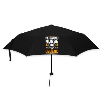 Pediatric Nurse Dad The Idol The Myth Kids Nurse - Umbrella (small) - black - Front