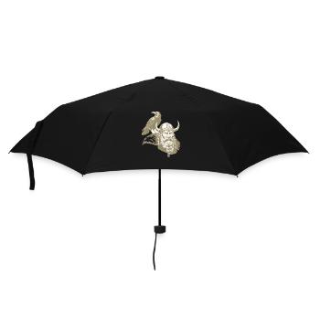 Viking Viking Legend Sailor Odin Raven Fighter - Umbrella (small) - black - Front