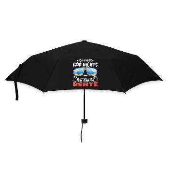 I don't have to do anything – I'm retired - Umbrella (small) - black - Front
