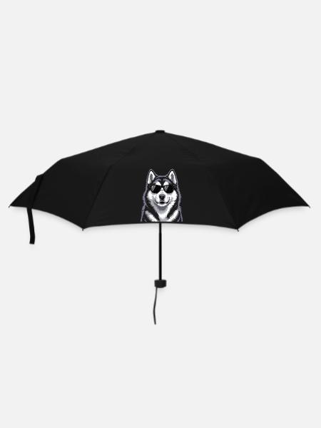Alaskan Malamute - Regenschirm (klein) - Schwarz