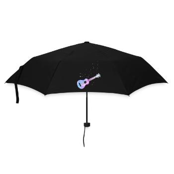Aquarelle ukulélé hawaïen - Parapluie standard - noir - Devant