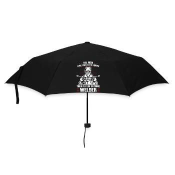 Schweißer Spruch Geschenke Für Metallbauer  - Regenschirm (klein) - Schwarz - Vorne