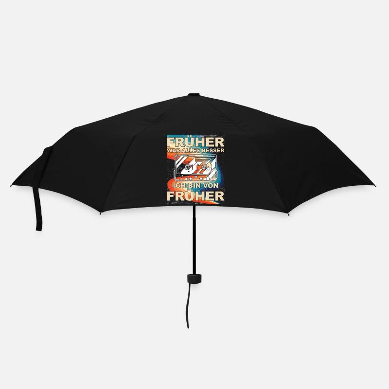Früher war alles besser - Ich bin von früher - Regenschirm (klein) - Schwarz