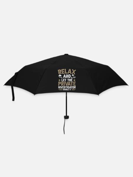 Privatdetektiv-Uniform-Kostüm - Regenschirm (klein) - Schwarz